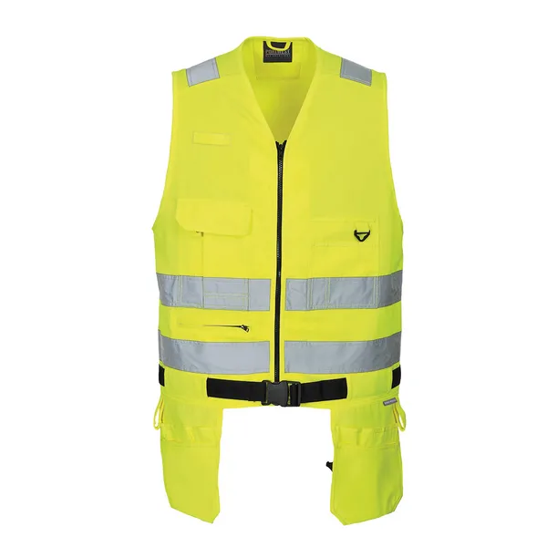 Image of PW2 Xenon Hi Vis Tool Vest KS63YERXL Colour: Yellow
