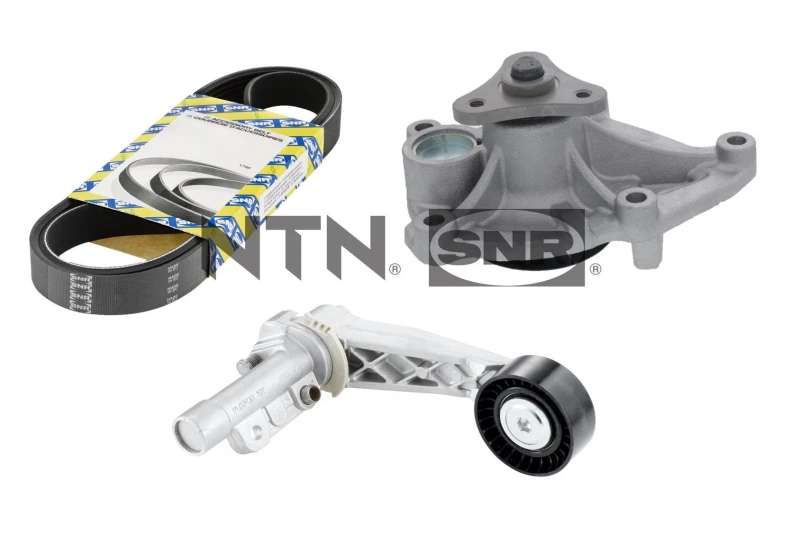 Image of Water Pump + V-Ribbed Belt Kit SNR KAP859.400