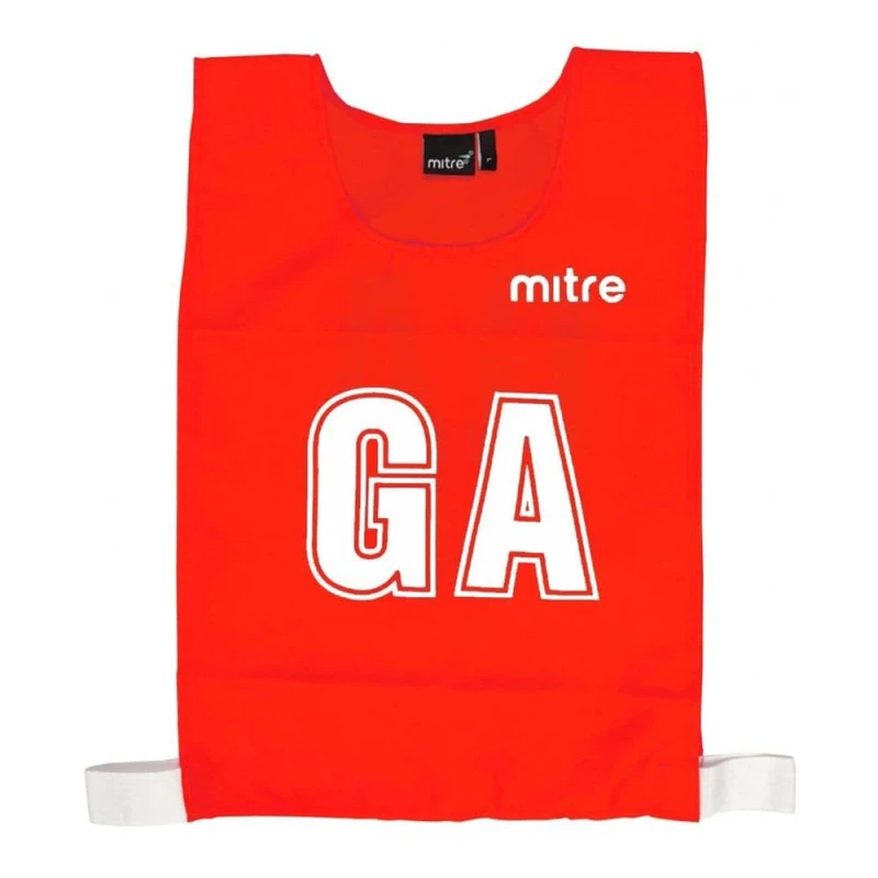 Image of Mitre Unisex Adult Training Bib (Pack Of 7) Red (M)