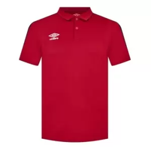 image of Umbro Club Poly Polo Shirt Mens - Red