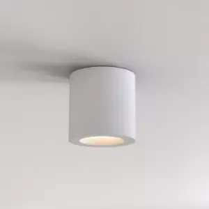 Image of Kos Round Surface Mounted Downlight Matt White IP65, GU10