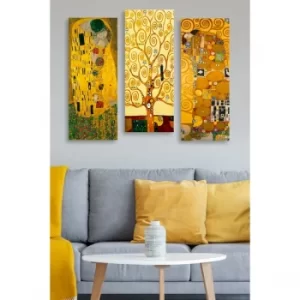 Image of MDF0067 Multicolor Decorative MDF Painting (3 Pieces)