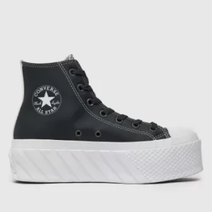 image of Converse Dark Grey Metallic Lift 2x Hi Trainers