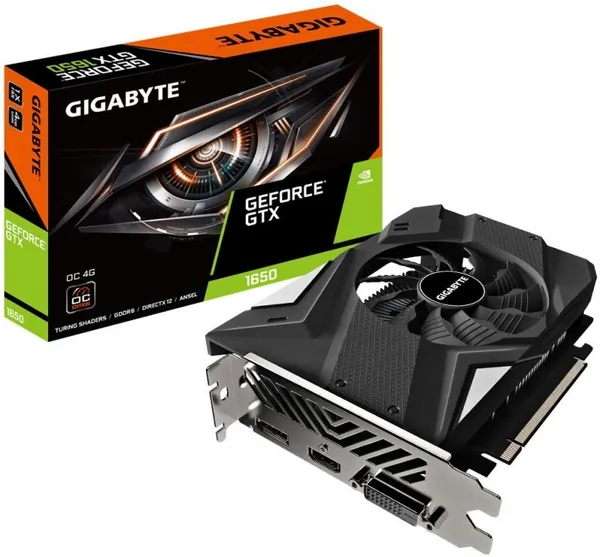 Image of Gigabyte Technology Gigabyte Nvidia GeForce GTX 1650 OC Graphics Card for Gaming - 4GB GV-N1656OC-4GD V4