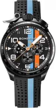 Image of Bomberg Watch Bolt-68 Racing Light Blue Stripe