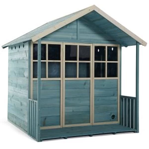 Image of Plum Deckhouse Wooden Playhouse - Teal