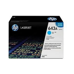Image of HP 643A Cyan Laser Toner Ink Cartridge