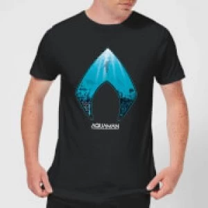 Image of Aquaman Deep Mens T-Shirt - Black