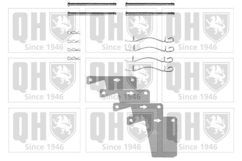 Image of QUINTON HAZELL Brake pad fitting kit QUINTON HAZELL BFK647