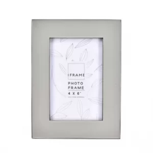 Image of iFrame Grey Epoxy with Silver Edge Photo Frame 4" x 6"