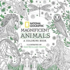Image of National Geographic Magnificent Animals Coloring Book by Hayrullah Kaya Book
