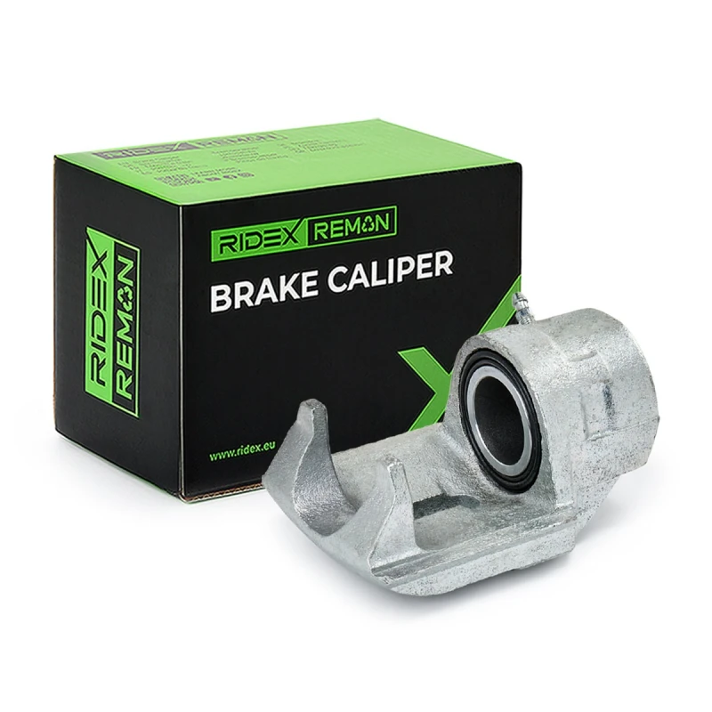 Image of RIDEX REMAN 78B1464R Brake caliper Front Axle, without holding frame Grey Cast Iron Brake Caliper (78)