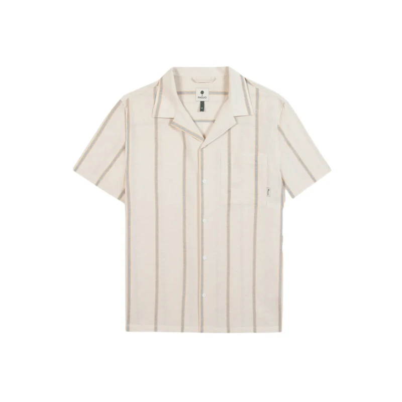 Image of Faguo Shirt Faguo Paiolive Beige Male L S26SH0103-ECR46