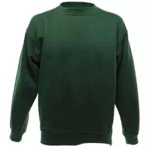 Image of UCC 50/50 Mens Heavyweight Plain Set-In Sweatshirt Top (XS) (Bottle Green)