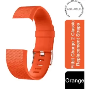 image of Fitbit Charge2 ClassicReplacement Straps,AdjustableStraps with MetalClasp,Orange