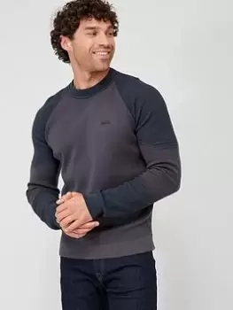 Image of Boss Relka Crew Neck Jumper - Dark Grey