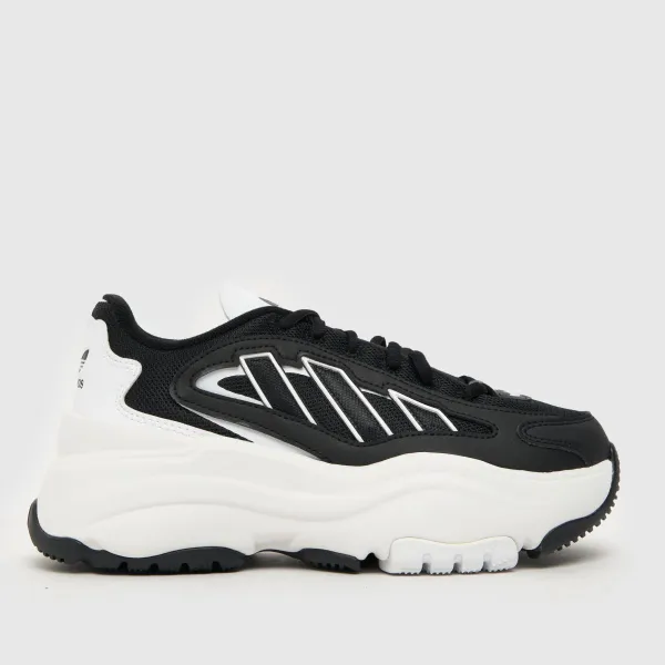 Image of adidas Black & white ozgaia Youth trainers Black & White UK 3 (EU 35½)
