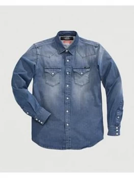 Image of Replay Replay Hyperflex Denim Shirt