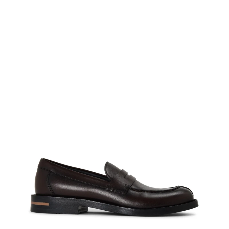 Image of Boss Enri Loaf Ltpe 10246727 01 Loafers Mens Dark Brown male 6 (40)