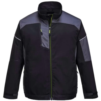 Image of Portwest - T603BZRM - sz M PW3 Work Jacket - Black/Zoom Grey