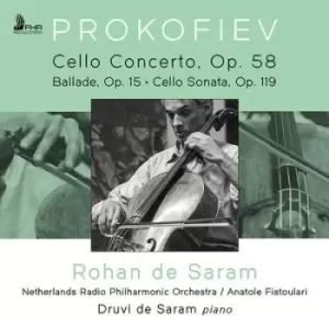 image of Prokofiev Cello Concerto Op 58 Ballade Op 15/Cello Sonata Op 119 by Sergei Prokofiev CD Album