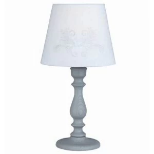 image of The Lighting and Interiors Group Woburn Wooden Table Lamp