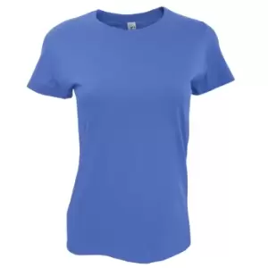 Image of SOLS Womens/Ladies Imperial Heavy Short Sleeve T-Shirt (L) (Denim)