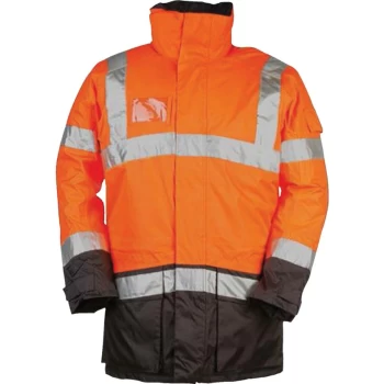 Image of Hi-vis Lightflash Large Orange & Navy Jacket