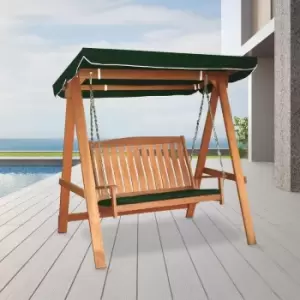 Image of Tropicana Two Seater Wooden Swing With Canopy