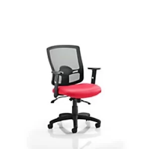 Image of Dynamic Basic Tilt Task Operator Chair Height Adjustable Arms Portland II Bergamot Cherry Seat Without Headrest Medium Back