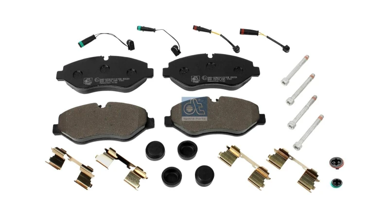 Image of DT Spare Parts 4.90938 Brake pad set Front Axle Brake Pad Set,disc brake (402)
