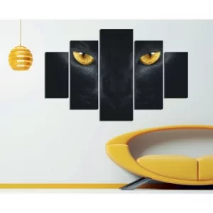 Image of ST082 Multicolor Decorative MDF Painting (5 Pieces)