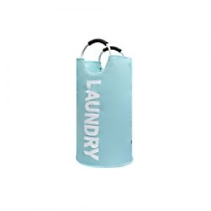 Image of ARPAN Laundry Bag Oxford Cloth WB-2208BE Round Alloy Handles Blue 6.1 x 72 cm