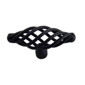Image of BQ Black T shaped Internal Knob Cabinet knob D62 mm