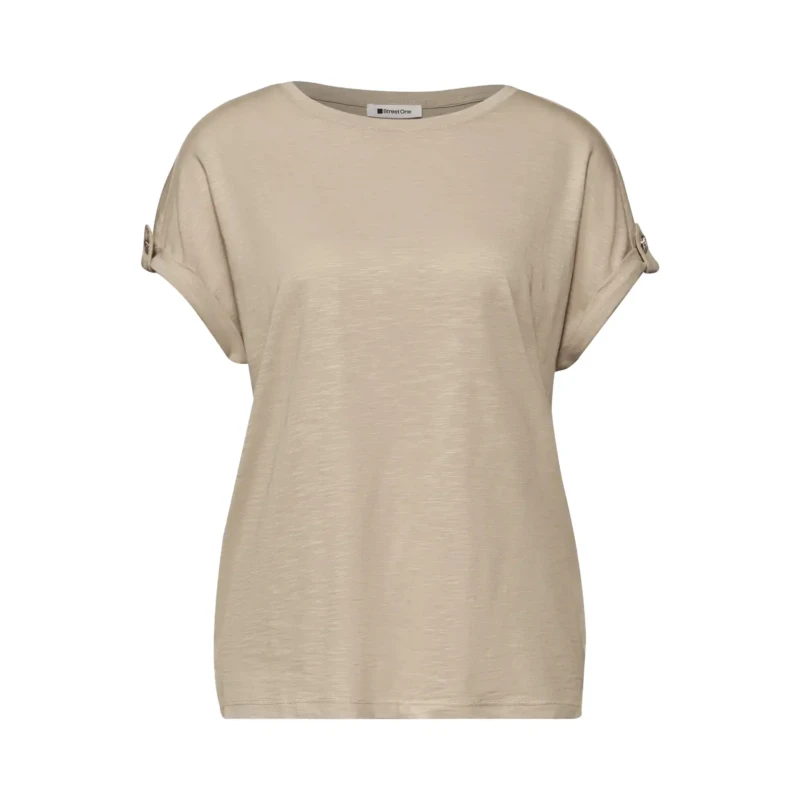 Image of Street One Womens T-Shirt Street One LTD QR Beige Female 34
