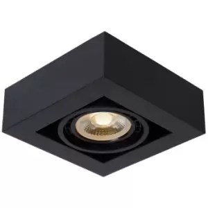 image of Lucide ZEFIX - Ceiling Spotlight - LED Dim to warm - GU10 - 1x12W 2200K/3000K - Black