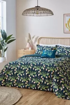 Image of 'Flower Of Love' Cotton Duvet Cover Set