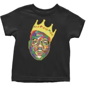 Image of Biggie Smalls - Crown Kids 5 Years Toddler T-Shirt - Black