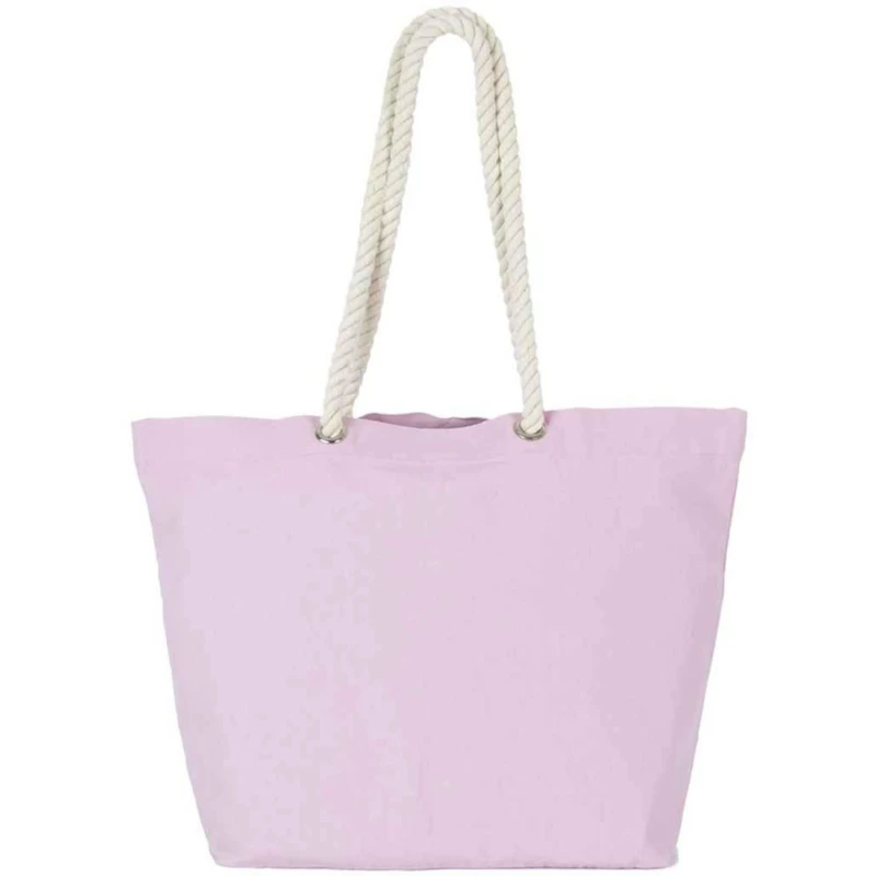 Image of Kimood Womens Washed Cotton Tote Bag in Pink Pink Female One Size