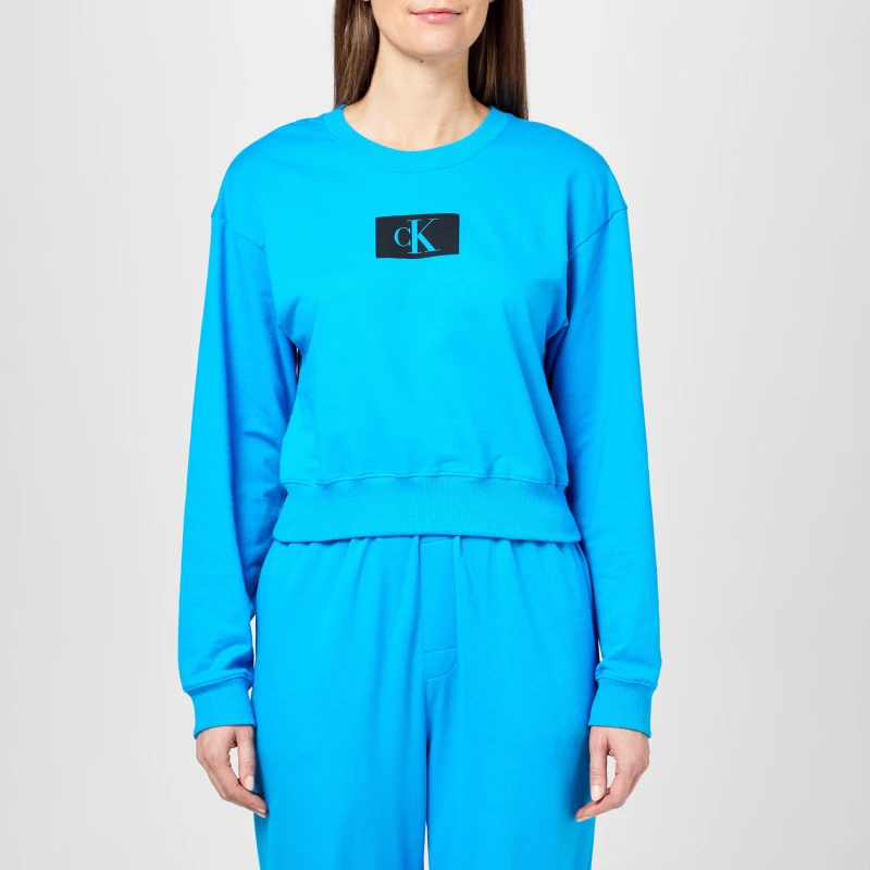 Image of Calvin Klein Lounge Sweatshirt - Blue Blue 8