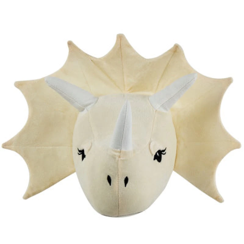 Image of Beliani Kids Wall Decor Dinosaur Rexx Cotton 29cm Light Beige