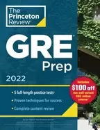 Image of princeton review gre prep 2022 5 practice tests review and techniques onlin