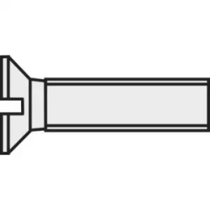 Image of TOOLCRAFT 800275 Countersunk screws M4 25mm Slot DIN 963 Plastic, Polyamide 10 pc(s)
