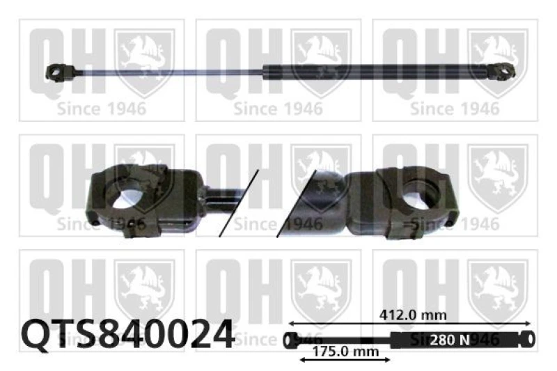 Image of QUINTON HAZELL Bonnet strut QUINTON HAZELL QTS840024