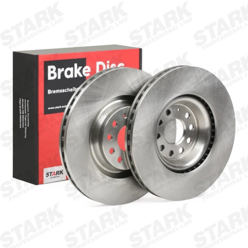 Image of STARK SKBD-0022978 Brake disc Front Axle, Vented, Cast Iron, Uncoated, Untreated, without bolts/screws Cast Iron Brake Disc (82)