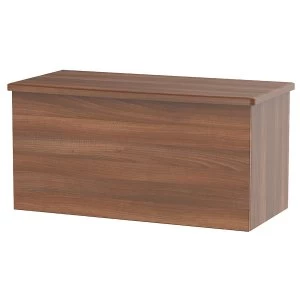 image of Robert Dyas Edina Ready Assembled Blanket Box - Walnut