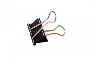 Image of Q-Connect 16mm Black Foldback Clips - 10 Pack