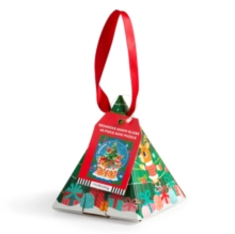 Image of Reindeer Snow Globe 48 Piece Mini Puzzle Ornament Jigsaw