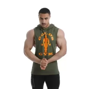 Golds Gym Sleeveless Hoodie Mens - Green