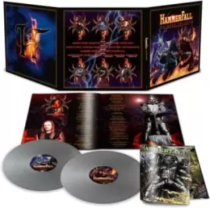 image of HammerFall Crimson Thunder: 20th Anniversary - Silver Vinyl - Sealed 2023 UK 2-LP vinyl set NBR69267